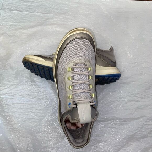 ECCO CORE Mesh Golf Spikeless Gray and Blue Athletic Men’s Sneakers Size 8 8.5 - Picture 8 of 13